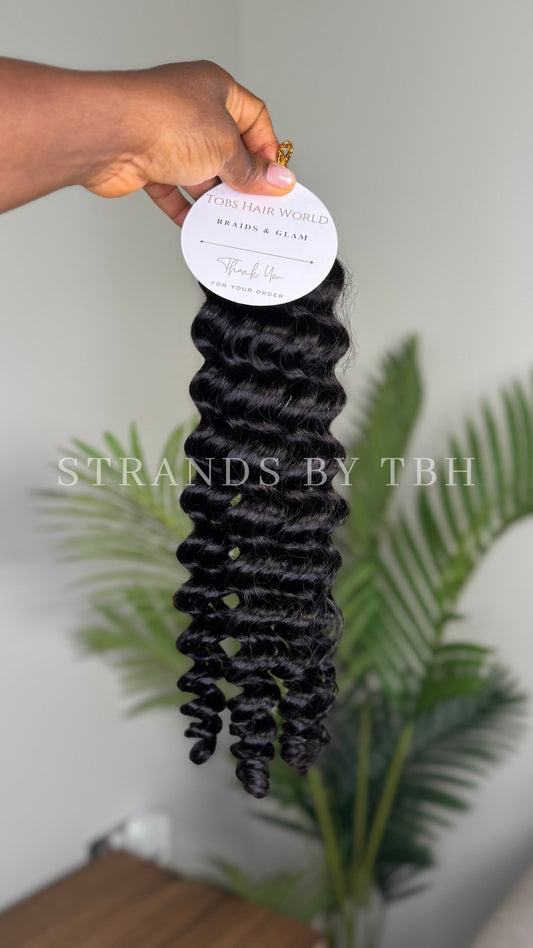 Feather crochet hair - DEEP WAVE