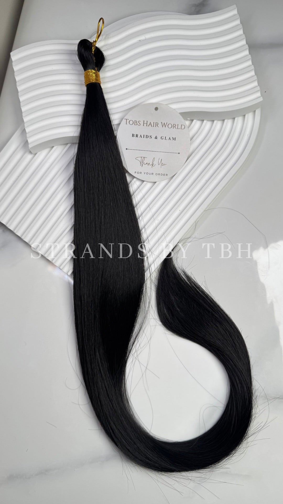 Bone straight braiding hair - Colour 1B