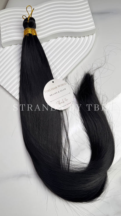 Bone straight braiding hair - Colour 1B
