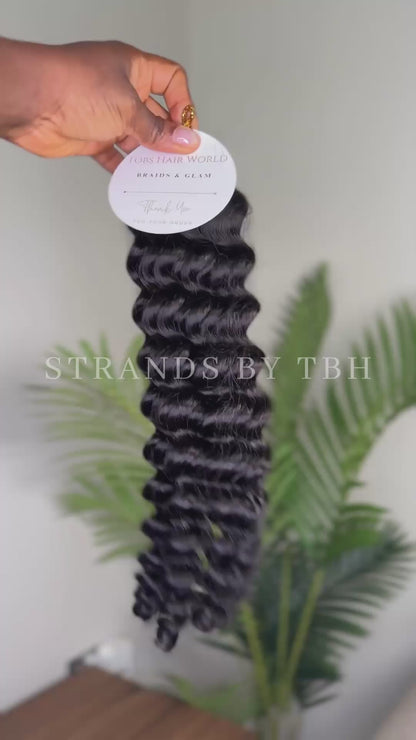 Feather crochet hair - DEEP WAVE